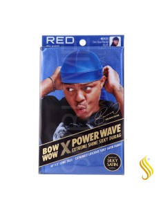 Red Kiss Power Wave Extreme Silky Durag Blue Capa De Cabello